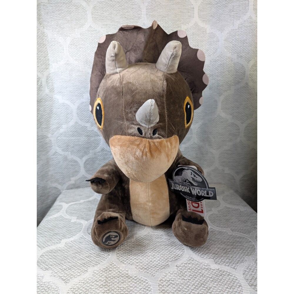 Jurassic World Triceratops Plush Dinasaur-NWT